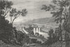 WALES. Vale of Taff. DUGDALE c1840 old antique vintage print picture
