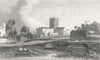 WALES. St David's Cathedral, Pembrokeshire. DUGDALE c1840 old antique print