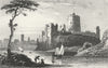 WALES. Pembroke Castle, Pembrokeshire. DUGDALE c1840 old antique print picture