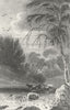 WALES. Llanddewi Cardiganshire. DUGDALE c1840 old antique print picture