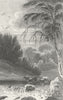 WALES. Llanddewi Cardiganshire. DUGDALE c1840 old antique print picture