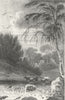 WALES. Llanddewi Cardiganshire. DUGDALE c1840 old antique print picture