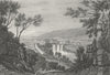 WALES. Vale of Taff. DUGDALE c1840 old antique vintage print picture
