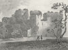 MONMOUTHSHIRE. Raglan Castle. Wales DUGDALE c1840 old antique print picture