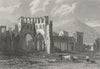 MONMOUTHSHIRE. Llanthony Abbey. Wales DUGDALE c1840 old antique print picture