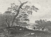 MONTGOMERYSHIRE. Vale of Llanwillan. DUGDALE c1840 old antique print picture