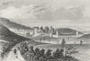 CONWY CASTLE. & bridge, Caernarfonshire. DUGDALE.  1835 old antique print