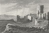 WALES. Aberystwyth Castle, Cardiganshire. DUGDALE c1840 old antique print