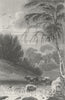 WALES. Llanddewi Cardiganshire. DUGDALE c1840 old antique print picture