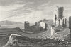WALES. Aberystwyth Castle, Cardiganshire. DUGDALE c1840 old antique print