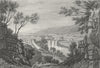 WALES. Vale of Taff. DUGDALE c1840 old antique vintage print picture