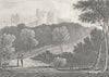 WALES. Llansteffan Castle, Carmarthenshire. DUGDALE c1840 old antique print