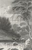 WALES. Llanddewi Cardiganshire. DUGDALE c1840 old antique print picture