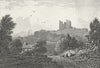 WALES. Newport Castle, Pembrokeshire. DUGDALE c1840 old antique print picture