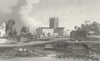 WALES. St David's Cathedral, Pembrokeshire. DUGDALE c1840 old antique print