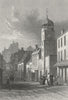 WALES. High Street, Pembroke. DUGDALE c1840 old antique vintage print picture