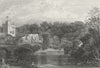 WALES. Bala lake, Merionethshire. DUGDALE c1840 old antique print picture