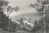 VALE OF TAFF. Attractive view. Glamorgan. Wales. DUGDALE c1840 old print