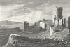 WALES. Aberystwyth Castle, Cardiganshire. DUGDALE c1840 old antique print