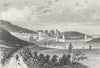 CONWY CASTLE. & bridge, Caernarfonshire. DUGDALE 1835 old antique print
