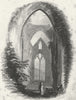 WALES. Tintern Abbey. DUGDALE c1840 old antique vintage print picture