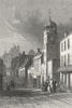 WALES. High Street, Pembroke. DUGDALE c1840 old antique vintage print picture