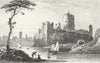 WALES. Pembroke Castle, Pembrokeshire. DUGDALE c1840 old antique print picture