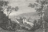 WALES. Vale of Taff. DUGDALE c1840 old antique vintage print picture