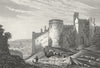WALES. Manerbeer Castle, Pembrokeshire. DUGDALE c1840 old antique print