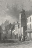 WALES. High Street, Pembroke. DUGDALE c1840 old antique vintage print picture