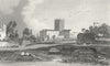 WALES. St David's Cathedral, Pembrokeshire. DUGDALE c1840 old antique print