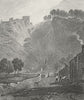 DERBYS. Peverel Castle, Derbyshire. DUGDALE c1840 old antique print picture