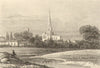 CHICHESTER. Attractive town view. Sussex. DUGDALE c1840 old antique print