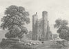 BERKS. Donnington Castle, Berkshire. DUGDALE c1840 old antique print picture