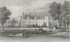 BERKS. Eton College, Berkshire, Thames. DUGDALE c1840 old antique print