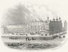 SUSSEX. Robertson Terrace & Hotel Hastings. Newman 1860 old antique print