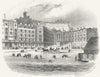 SUSSEX. Pelham Crescent, Hastings. Newman 1860 old antique print picture