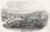 SUSSEX. Hastings. Newman 1860 old antique vintage print picture