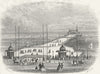 SUSSEX. Hastings & St Leonards Pier. Kershaw 1860 old antique print picture