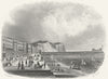 SUSSEX. New pier, Hastings. Kershaw 1860 old antique vintage print picture