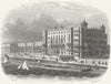 SUSSEX. Queen's Hotel, Hastings. Kershaw 1860 old antique print picture