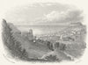 SUSSEX. Entry to Hastings from Minnis Rock. Kershaw 1860 old antique print