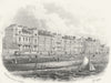 SUSSEX. White Rock place, Hastings. Kershaw 1860 old antique print picture
