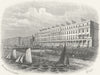 SUSSEX. Marina, St Leonards. Kershaw 1860 old antique vintage print picture