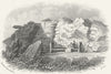 SUSSEX. Lovers seat, Hastings. Kershaw 1860 old antique vintage print picture