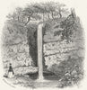 SUSSEX. Fairlight glen, Hastings. Kershaw 1860 old antique print picture