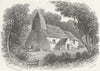 SUSSEX. Hollington Church, Hastings. Kershaw 1860 old antique print picture