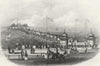 SUSSEX. Hastings Pier. Newman 1860 old antique vintage print picture