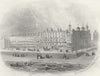 SUSSEX. Robertson Terrace & Hotel Hastings. Newman 1860 old antique print