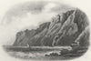 SUSSEX. Beachy Head. Newman 1860 old antique vintage print picture
